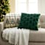 Green Embroidered Trees XL Oblong Throw Pillow, 14x36