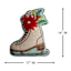 Ice Skate Shaped Throw Pillow, 14x17