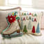 Ice Skate Shaped Throw Pillow