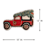 Christmas Truck Shaped Throw Pillow