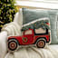 Christmas Truck Shaped Throw Pillow, 12x18