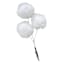 White Tinsel Faux Fur Ball Pick, 7.87"