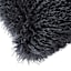 Found & Fable Dark Grey Mongolian Faux Fur Throw Pillow, 14x36