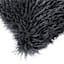 Found & Fable Dark Grey Mongolian Faux Fur Throw Pillow, 14x36