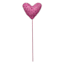 Pink Felt Beaded Heart Pick, 14"
