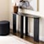 Eleanor Console Table, Black Marble