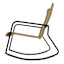 Rope Rocking Chair, Tan
