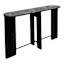 Eleanor Console Table, Black Marble