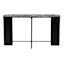Eleanor Console Table, Black Marble