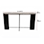 Eleanor Console Table, Black Marble