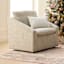 Crosby St. White Cotton Slub & Velvet Throw Pillow, 14x20