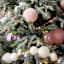 4-Count Pink Flocked Ornaments, 3.9"