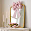 Pink Polyester Ribbon Bow Wall Decor, 16x25