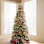(B16) Pre-Lit Frosted Aspen Pine Christmas Tree, 7.5'