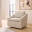 Loren Swivel Accent Chair, Stone