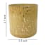 Gold Mercury Glass with Gold Frit Candle Holder, 3.5"