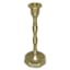 Gold Bamboo Metal Taper Candleholder, 9"
