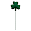 Green Shamrock Felt Pick, 14"
