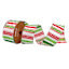 Gingerbread Lane 2.5" Red & Green Striped Ribbon, 10yd