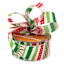 Gingerbread Lane 2.5" Red & Green Striped Ribbon, 10yd