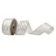2.5" Gold & White Stripe Ribbon, 10yd