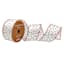 2.5" Red, Green & White Polka Dot Ribbon, 10yd