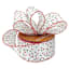 2.5" Red, Green & White Polka Dot Ribbon, 10yd