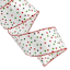 2.5" Red, Green & White Polka Dot Ribbon, 10yd