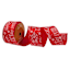 2.5" Red Gingerbread House Ribbon, 10yd