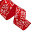 2.5" Red Gingerbread House Ribbon, 10yd