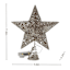 Lit Champagne Star Tree Topper, 12"