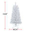 (A13) Pre-Lit LED White Fir Christmas Tree, 4'