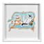 Glass Framed Cats Having a Glass Print Wall Art, 13"