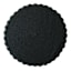 Round Black Havala Crochet Placemat, 15"