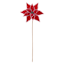 Red Poinsettia Stem, 22"