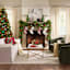 Crosby St. Isabella Gold Coffee Table with Marble Top