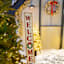 Homespun Red Christmas Welcome Leaner, 60'