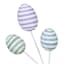 Pastel Striped Eggs Pick, 12"