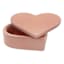 Hand Painted Pink Heart Decorative Box, 5"
