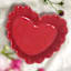 Red Heart Trinket Tray, 6"