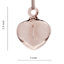 Clear Glass Heart Ornament, 3"