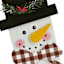 Homespun Holiday Snowman Tabletop Decor, 7"