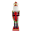 Wooden Plaid Nutcracker, 15"
