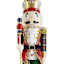 Wooden Plaid Nutcracker, 15"