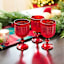 Classic Christmas Red Hobnail Goblet, 12oz