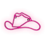 Innovibe Hot Pink Cowboy Hat Neon Wall Sign