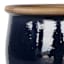 Rolled Blueberry Ceramic Outdoor Planter, Medium