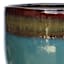 Luna Ocean Blue Ceramic Outdoor Planter, Medium