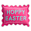 Beaded Hoppy Easter Throw Pillow with Scalloped Embroidered Flange, 14x20