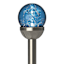 Solar Blue Crackle Large Globe Pathway Light
